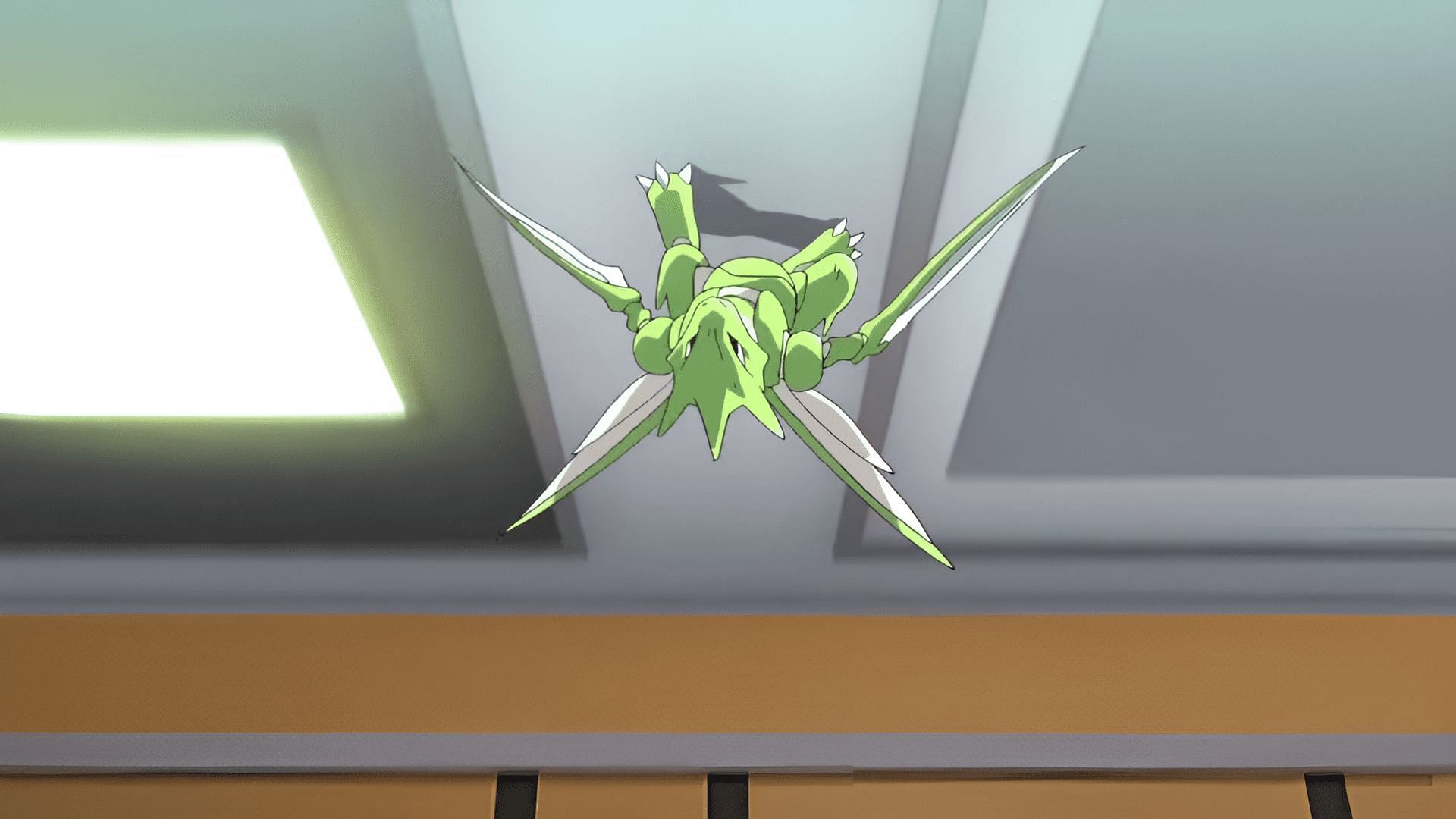 Scyther in Pokemon Origins (Image via TPC)